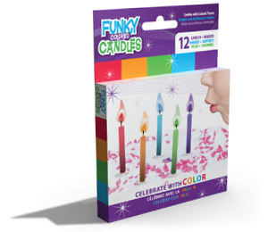 Funky Colored Candles